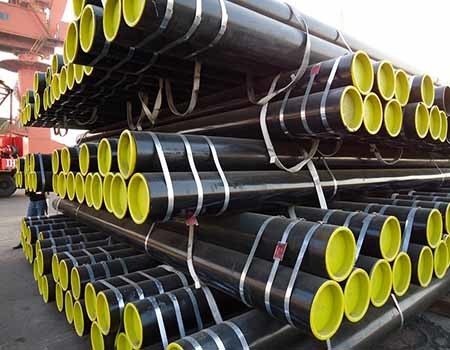 ท่อเหล็ก PSL1 API 5L GR B 100cr6 X42 X52 X60 X65 ASTM A106 A53 เหล็กกล้าคาร์บอน